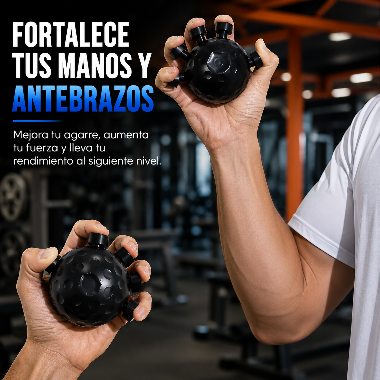 Fortalecedor de agarre para gym y crossfit